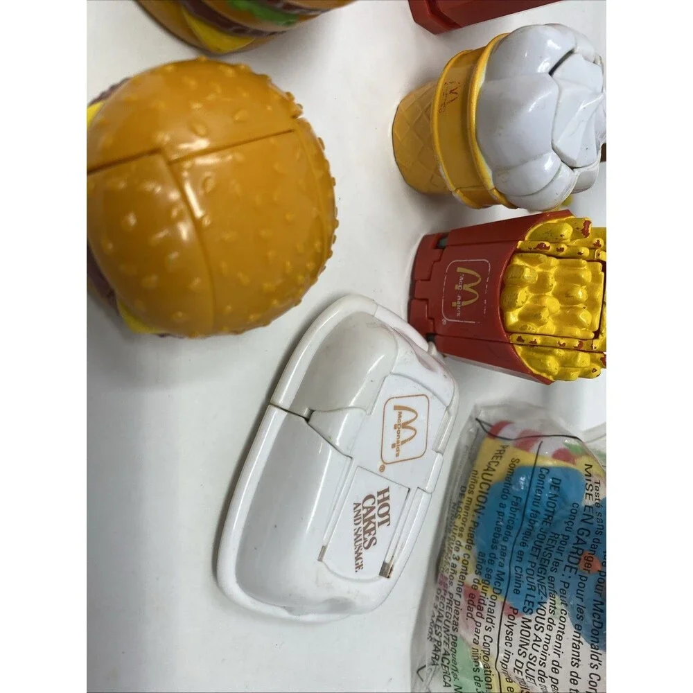 McDonald’s Changeables Transformers 1980s Happy Meal Fast Food Toys Lot Of 7